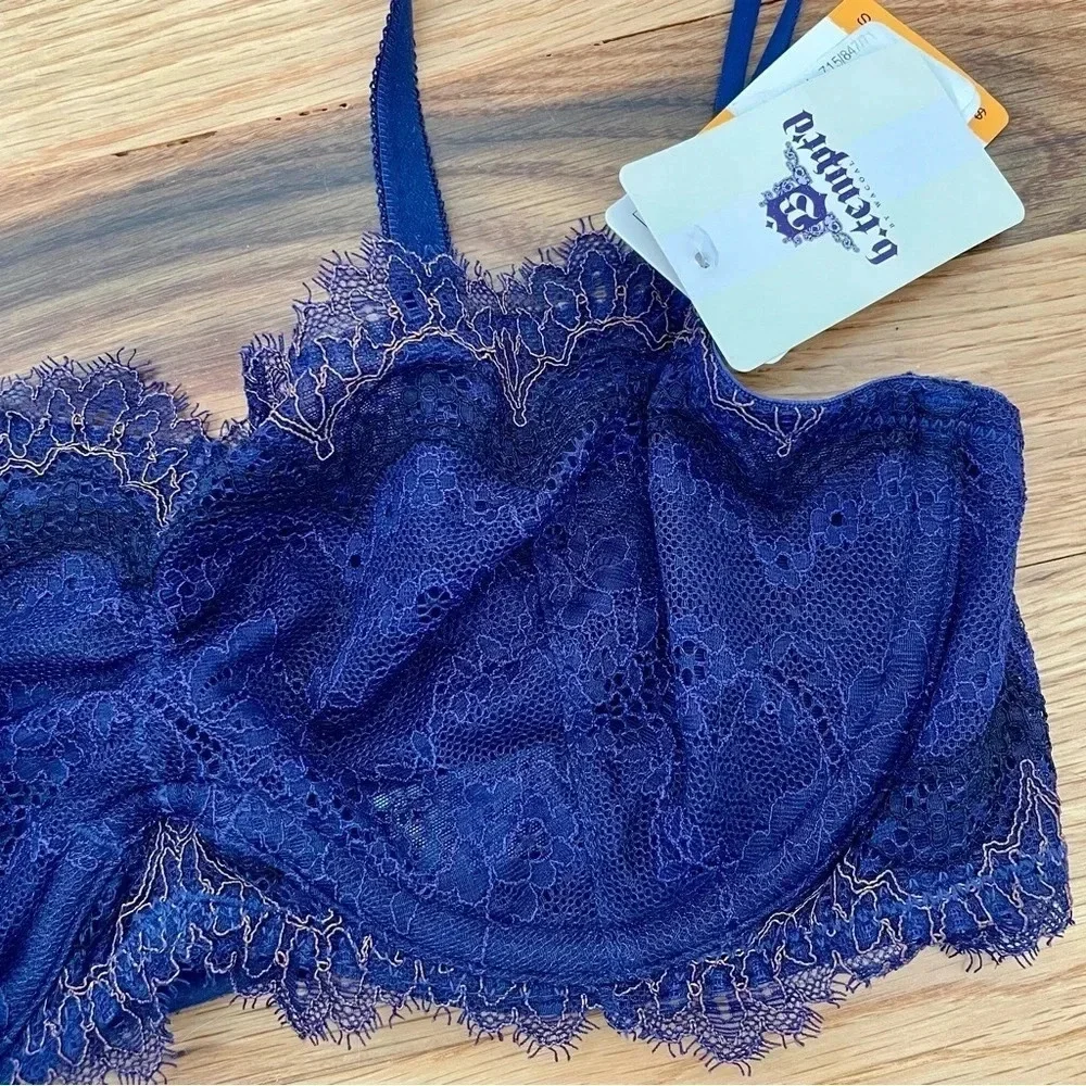 NWT B. Tempt’d by Wacoal Purple Blue Lace Underwire Bra Bralette Size S - Picture 2 of 4